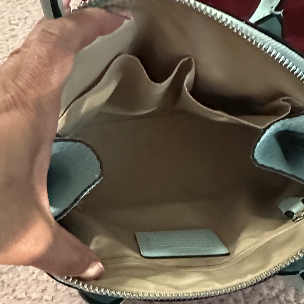 Coach Mint Green Leather small Satchel - Picture 7 of 12